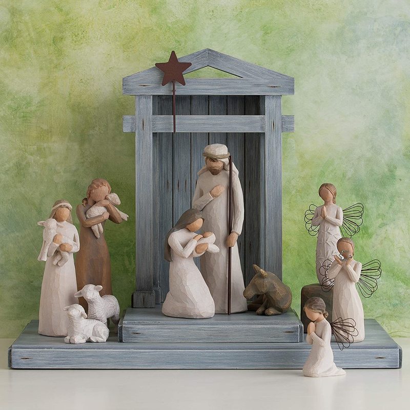 Other Event Party Supplies Sculpted Hand-Painted Nativity Figures 6pcs/Set Art Figure Jesus Decoration Statue Tabletop Ornament Home Decor Christmas G