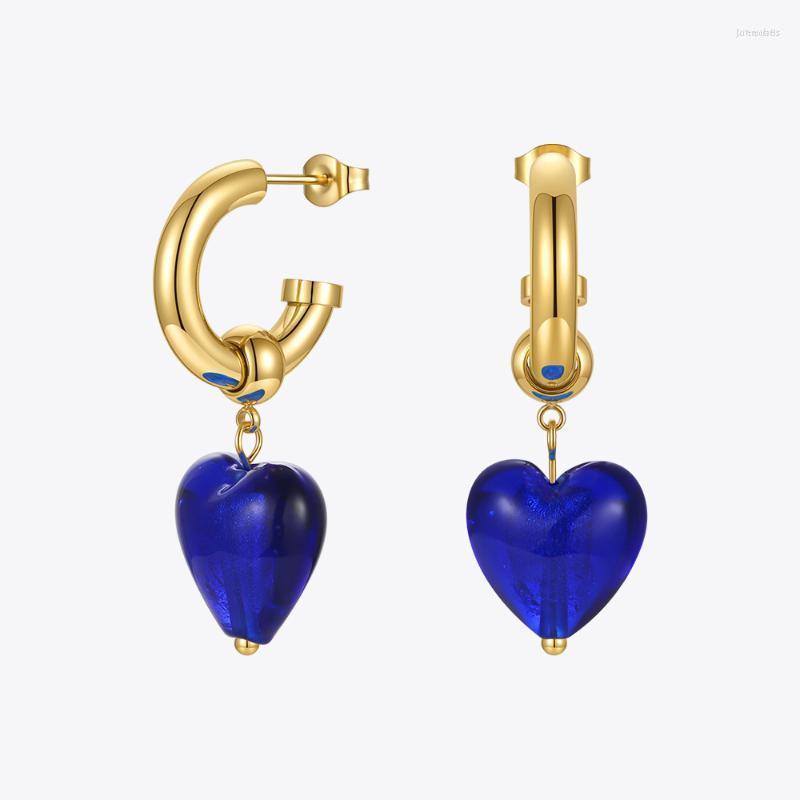 Dangle Earrings ENFASHION Glass Heart Drop For Women Gold Color Earring Stainless Steel Fashion Jewelry Brincos Feminino Party E211299
Dangle Earrings ENFASHION Glass Heart Drop For Women Gold Color Earring Stainless Steel Fashion Jewelry Brincos Feminino Party E211299