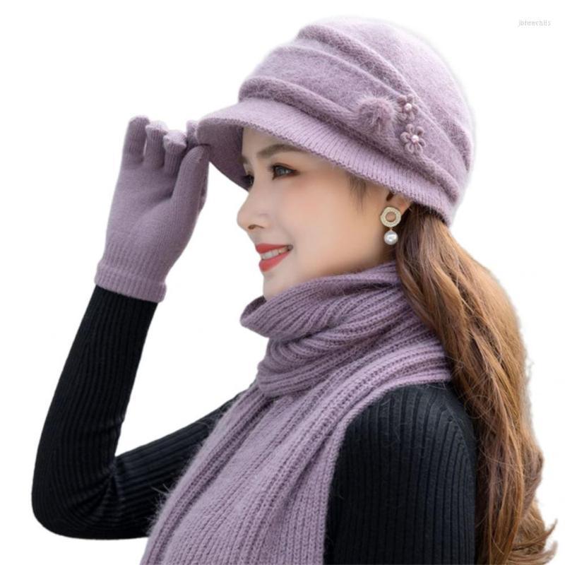 Visors Breathable 1 Set Beautiful Women Winter Knitted Hat Mittens Solid Color Scarf Gloves Non-allergenic For DateVisors, Grey
Visors Breathable 1 Set Beautiful Women Winter Knitted Hat Mittens Solid Color Scarf Gloves Non-allergenic For DateVisors, Grey