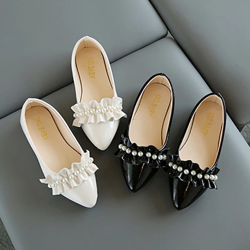 Girls Slip on Shoes Pearls Loafers Princess Shoes Kids Flats Big Girl Boat Shoes For Children 1-12y Spring, Black
Girls Slip on Shoes Pearls Loafers Princess Shoes Kids Flats Big Girl Boat Shoes For Children 1-12y Spring, Black