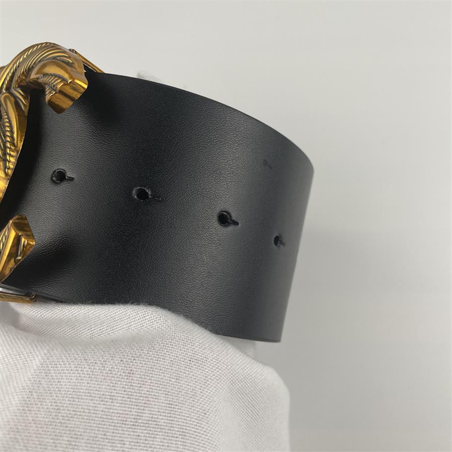 2021 Fashion Luxury Box Leather Belt Ladies 7cm Various Waist Buckles Whole189R, Black
