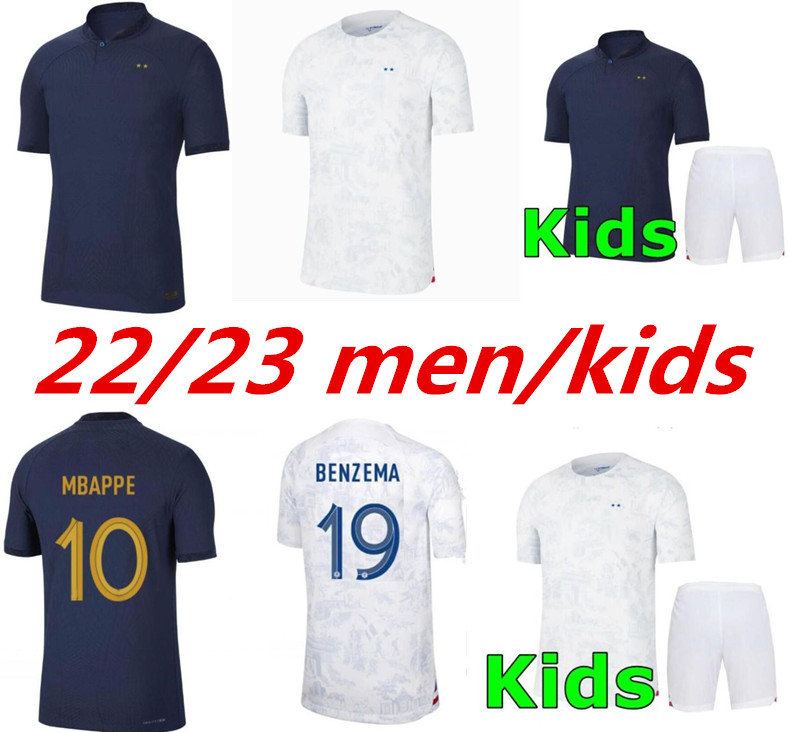 MBAPPE BENZEMA French Soccer jerseys 2022 GRIEZMANN POGBA GIROUD KANTE home away 22 23 Francia fans player Football shirts men kids kit sock 999, Gold
MBAPPE BENZEMA French Soccer jerseys 2022 GRIEZMANN POGBA GIROUD KANTE home away 22 23 Francia fans player Football shirts men kids kit sock 999, Gold
