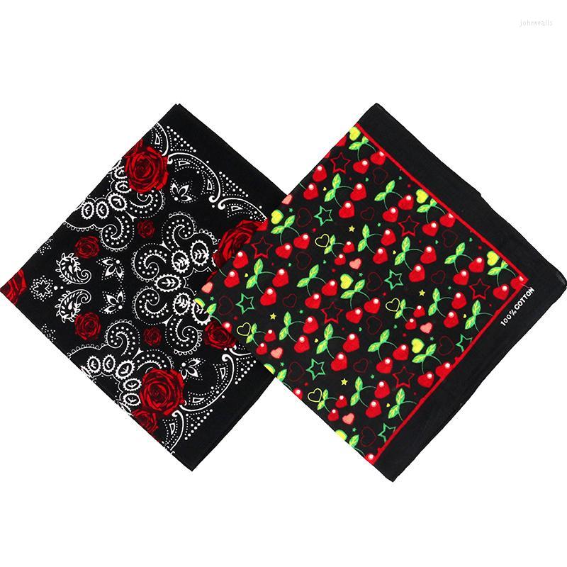 Scarves Lovely Black Cherry/Rose Printed Cotton Bandanas For Women/Men Hiphop Girl Headscarf Headband Neckerchief Headwear Square ScarfScarv
Scarves Lovely Black Cherry/Rose Printed Cotton Bandanas For Women/Men Hiphop Girl Headscarf Headband Neckerchief Headwear Square ScarfScarv