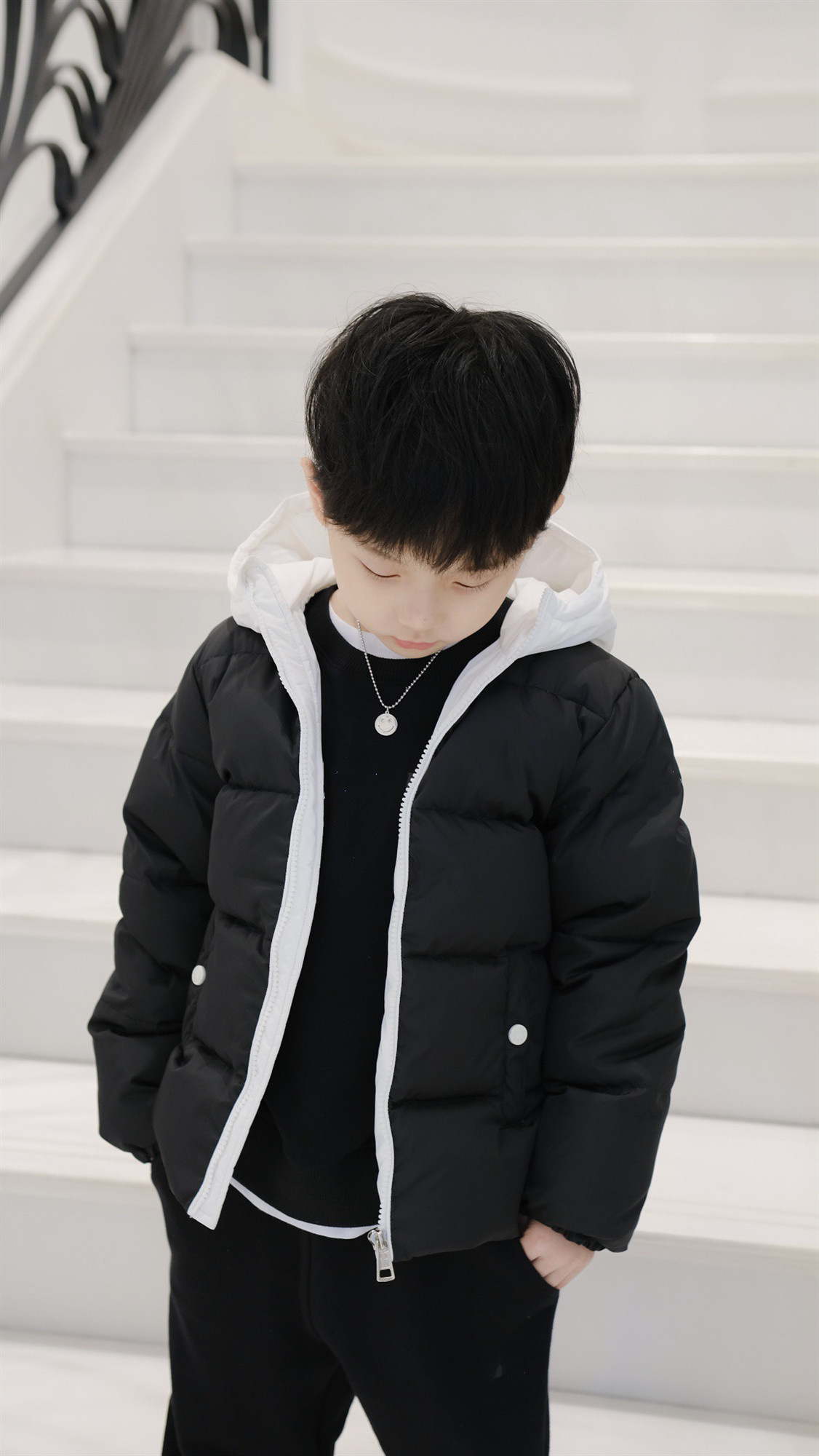 winter unisex jacket children's down coat kids girls thick hooded jackets cute Toddler boys warm outwear clothing, Black 
winter unisex jacket children's down coat kids girls thick hooded jackets cute Toddler boys warm outwear clothing, Black