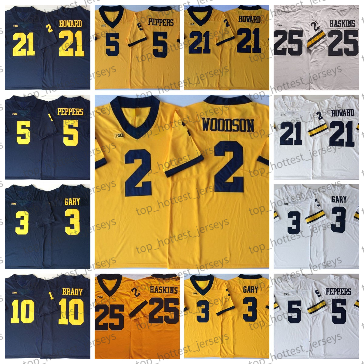 NCAA Michigan Wolverines 2 Charles Woodson Footbal Jersey 10 Tom Brady 4 Jim Harbaugh 5 Jabrill Peppers 21 Desmond Howard Mcnamara Yellow Men College Football Jersey, Men jersey
NCAA Michigan Wolverines 2 Charles Woodson Footbal Jersey 10 Tom Brady 4 Jim Harbaugh 5 Jabrill Peppers 21 Desmond Howard Mcnamara Yellow Men College Football Jersey, Men jersey