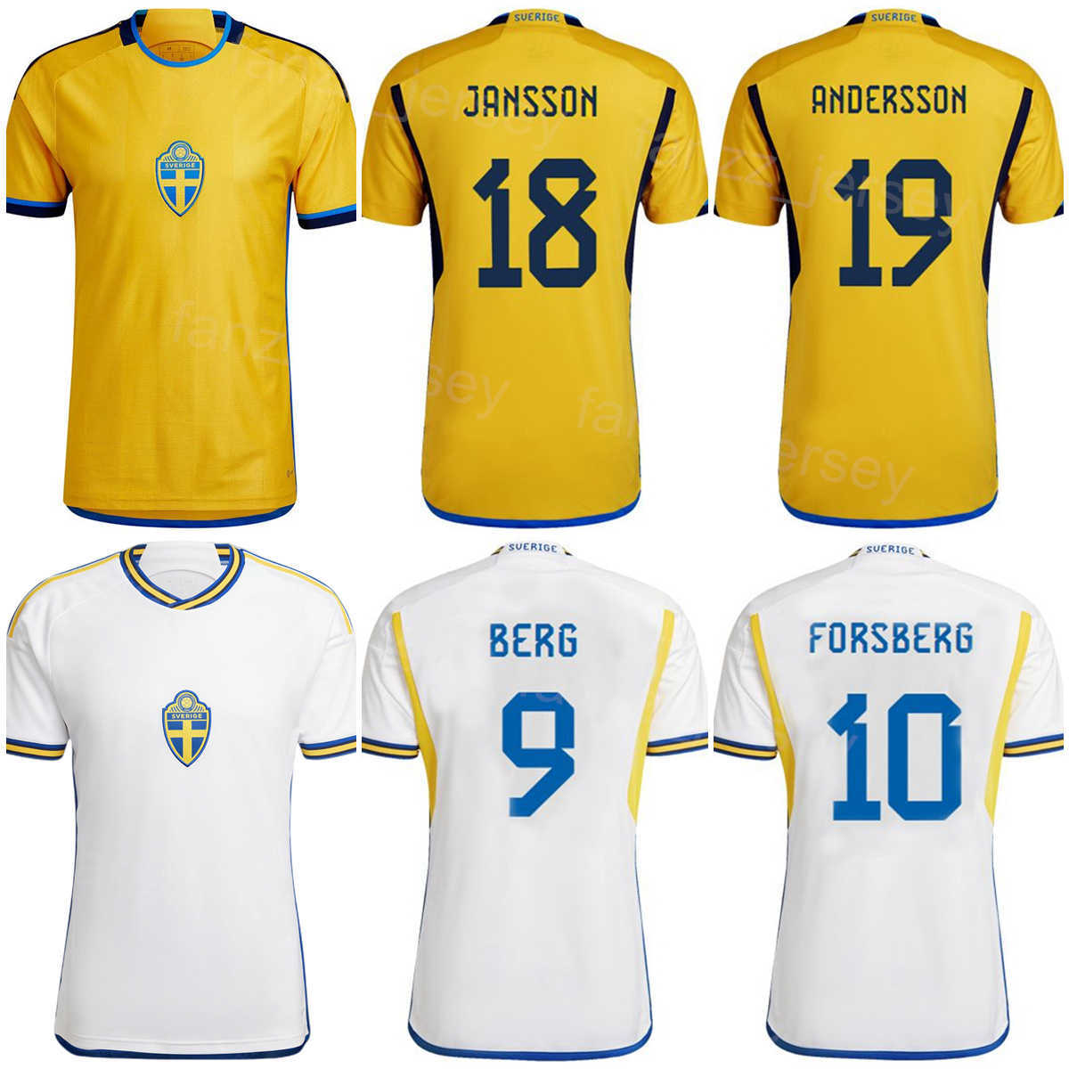 National Team Soccer Sweden Emil Forsberg Jerseys Robin Olsen Joakim Nilsson Dejan Kulusevski Mattias Svanberg Zlatan Ibrahimovic Football Shirt Kits 2022 2023, White
National Team Soccer Sweden Emil Forsberg Jerseys Robin Olsen Joakim Nilsson Dejan Kulusevski Mattias Svanberg Zlatan Ibrahimovic Football Shirt Kits 2022 2023, White