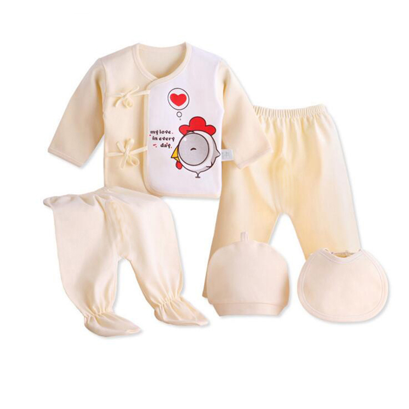 Clothing Sets born Baby Clothing Suits 0-3 Months Cartoon Cotton 5pcs/set Baby Girl Outfits 220916