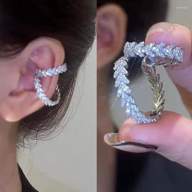 Backs Earrings Clip-on & Screw Back Fashion Crystal Zircon Ear Cuffs Silver Plated Metal Leaf No Piercing Fake Cartilage Clip For Women
Backs Earrings Clip-on & Screw Back Fashion Crystal Zircon Ear Cuffs Silver Plated Metal Leaf No Piercing Fake Cartilage Clip For Women