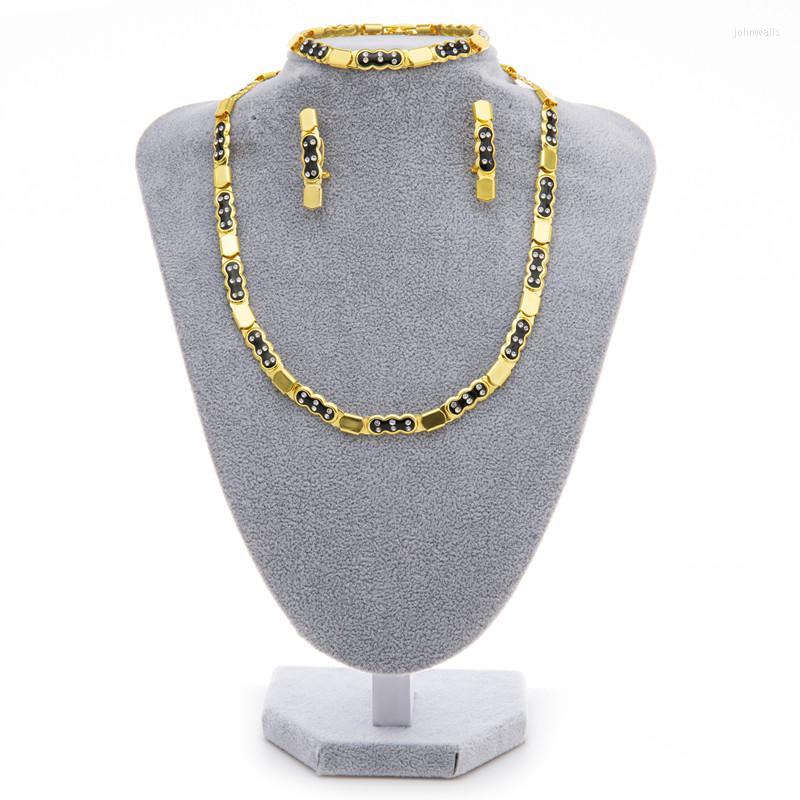Necklace Earrings Set & Fashion For Women Dubai Bridal 24K Gold Wedding Accessories Bracelet Bridesmaid Wift GiftsEarrings, Picture shown
Necklace Earrings Set & Fashion For Women Dubai Bridal 24K Gold Wedding Accessories Bracelet Bridesmaid Wift GiftsEarrings, Picture shown