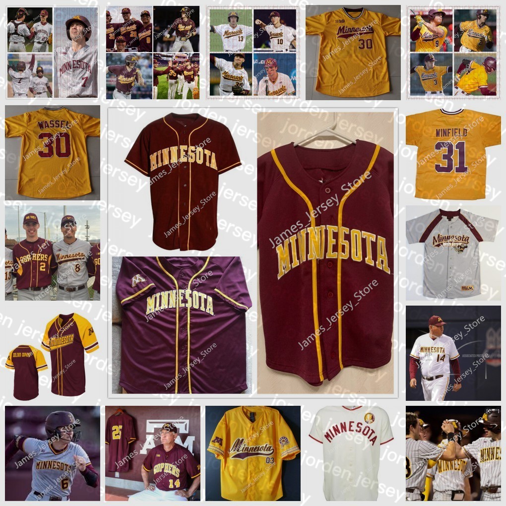 NEW College Wears NCAA Custom Stitched Minnesota Golden Gophers Baseball Jersey 2 Joe Hauser 3 Brady Counsell 4 Ronald Sweeny 6 Cha, 13
NEW College Wears NCAA Custom Stitched Minnesota Golden Gophers Baseball Jersey 2 Joe Hauser 3 Brady Counsell 4 Ronald Sweeny 6 Cha, 13