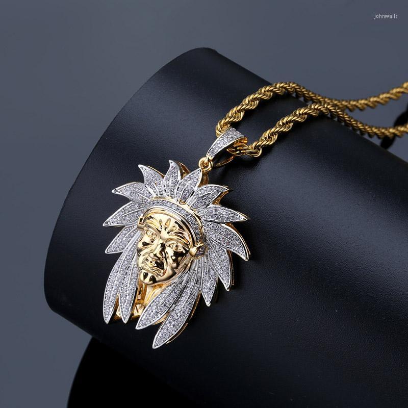 Pendant Necklaces Luxury Gold Shiny Chief Pendants Micro Paved CZ Stone Bling Out Men Hip Hop Rapper Jewelry Party GiftPendant PendanPendPen
Pendant Necklaces Luxury Gold Shiny Chief Pendants Micro Paved CZ Stone Bling Out Men Hip Hop Rapper Jewelry Party GiftPendant PendanPendPen