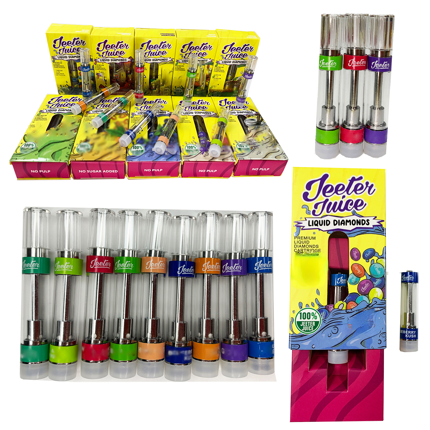 Jeeter Juice Vape Atomizers E Cigarettes Liquid Diamonds Cartridges 10 Strains 0.8ml 1.0ml empty thick oil vaporizer 510 thread ceramic coil carts with packaging
Jeeter Juice Vape Atomizers E Cigarettes Liquid Diamonds Cartridges 10 Strains 0.8ml 1.0ml empty thick oil vaporizer 510 thread ceramic coil carts with packaging