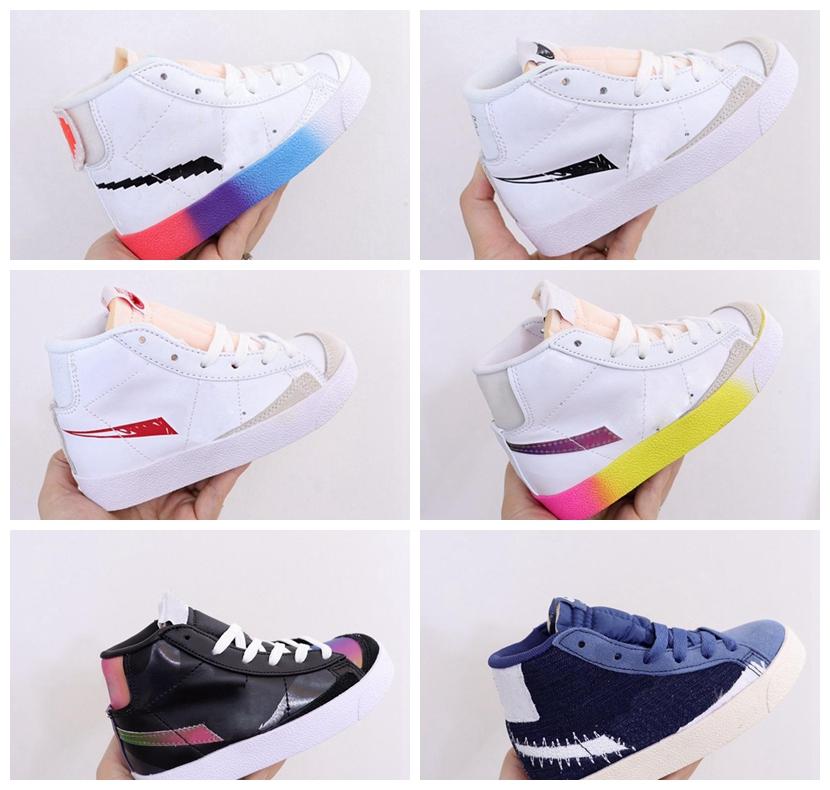 2022 Selling Kids Blazers Sports Shoes Mid 77 Vintage Have A Good Game Boys Girls Childs sb Mid Cut Sesame Mystic Navy Hyper Pink Iridescent toddler basketball Sneaker, Black
2022 Selling Kids Blazers Sports Shoes Mid 77 Vintage Have A Good Game Boys Girls Childs sb Mid Cut Sesame Mystic Navy Hyper Pink Iridescent toddler basketball Sneaker, Black