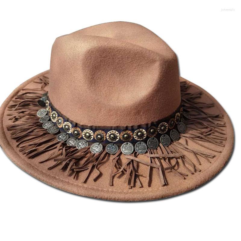 Berets Boho Style Elegant Women Artificial Wool Hat Winter Autumn Wide Woman Panama Sombrero Cap For PartyBerets, Color12
Berets Boho Style Elegant Women Artificial Wool Hat Winter Autumn Wide Woman Panama Sombrero Cap For PartyBerets, Color12
