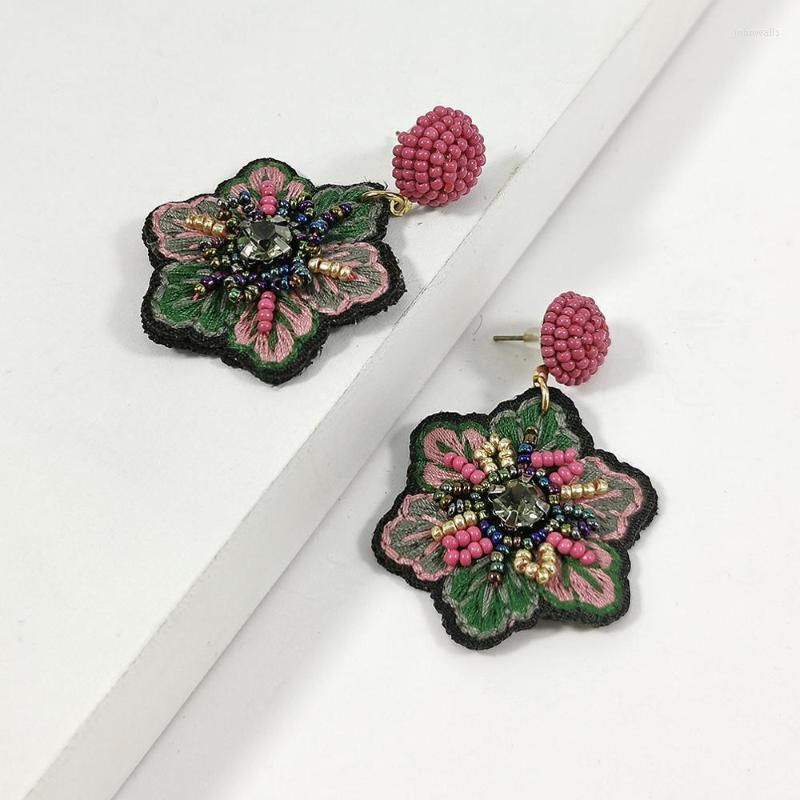 Dangle Earrings & Chandelier Bohemian Handmade Embroidered Flower Beaded For Women Statement Alloy Resin Fashion JewelryDangle
Dangle Earrings & Chandelier Bohemian Handmade Embroidered Flower Beaded For Women Statement Alloy Resin Fashion JewelryDangle