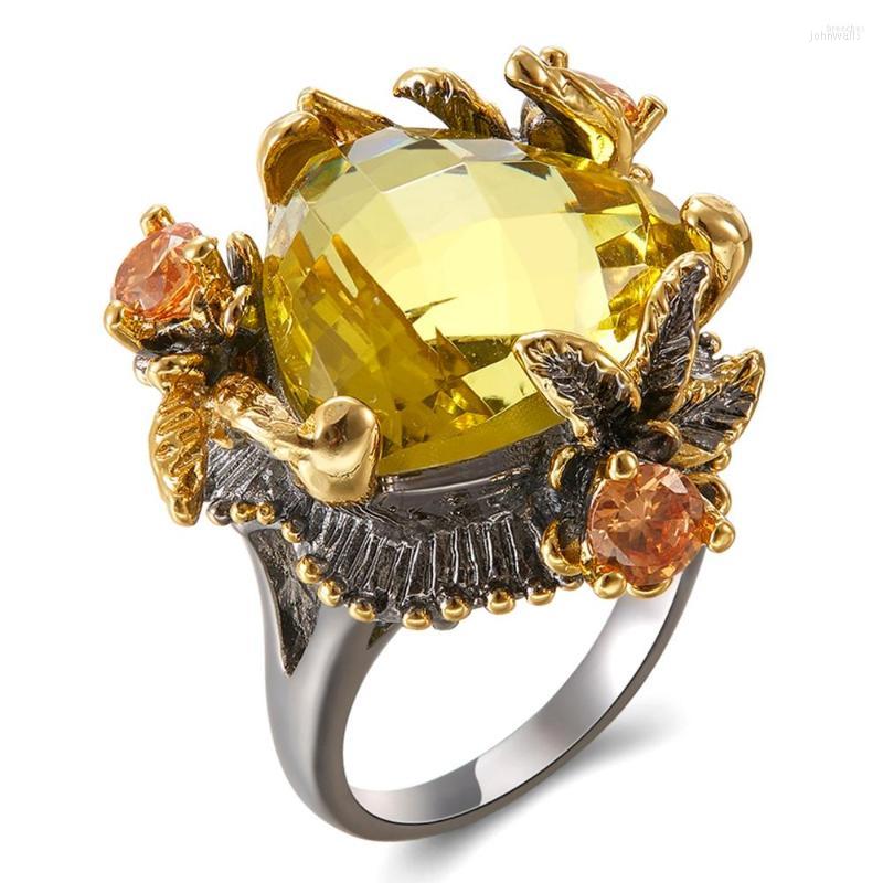 Wedding Rings High Quality Big Gold Color Stone Ring Lead Free Setting With Cubic Zirconia Party
Wedding Rings High Quality Big Gold Color Stone Ring Lead Free Setting With Cubic Zirconia Party