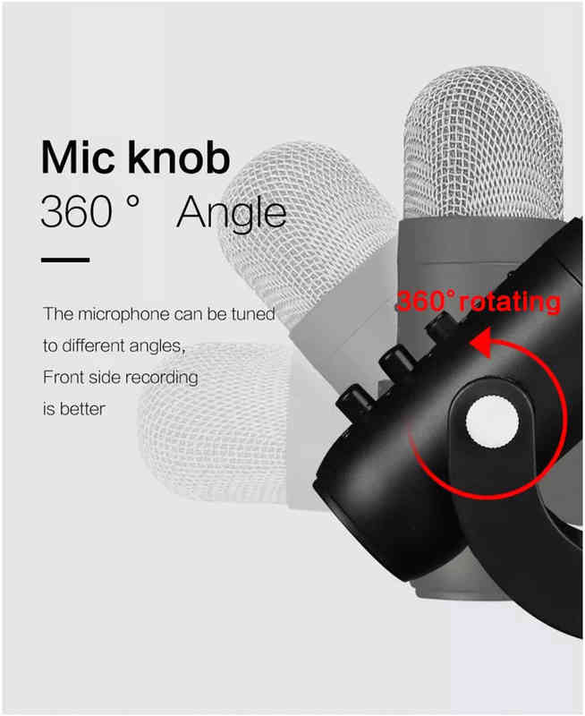 Microphones MU900 Condenser Microphone Studio Recording USB Microphone for PC Computer Streaming Video Gaming Podcasting Singing Mic Stand T220916