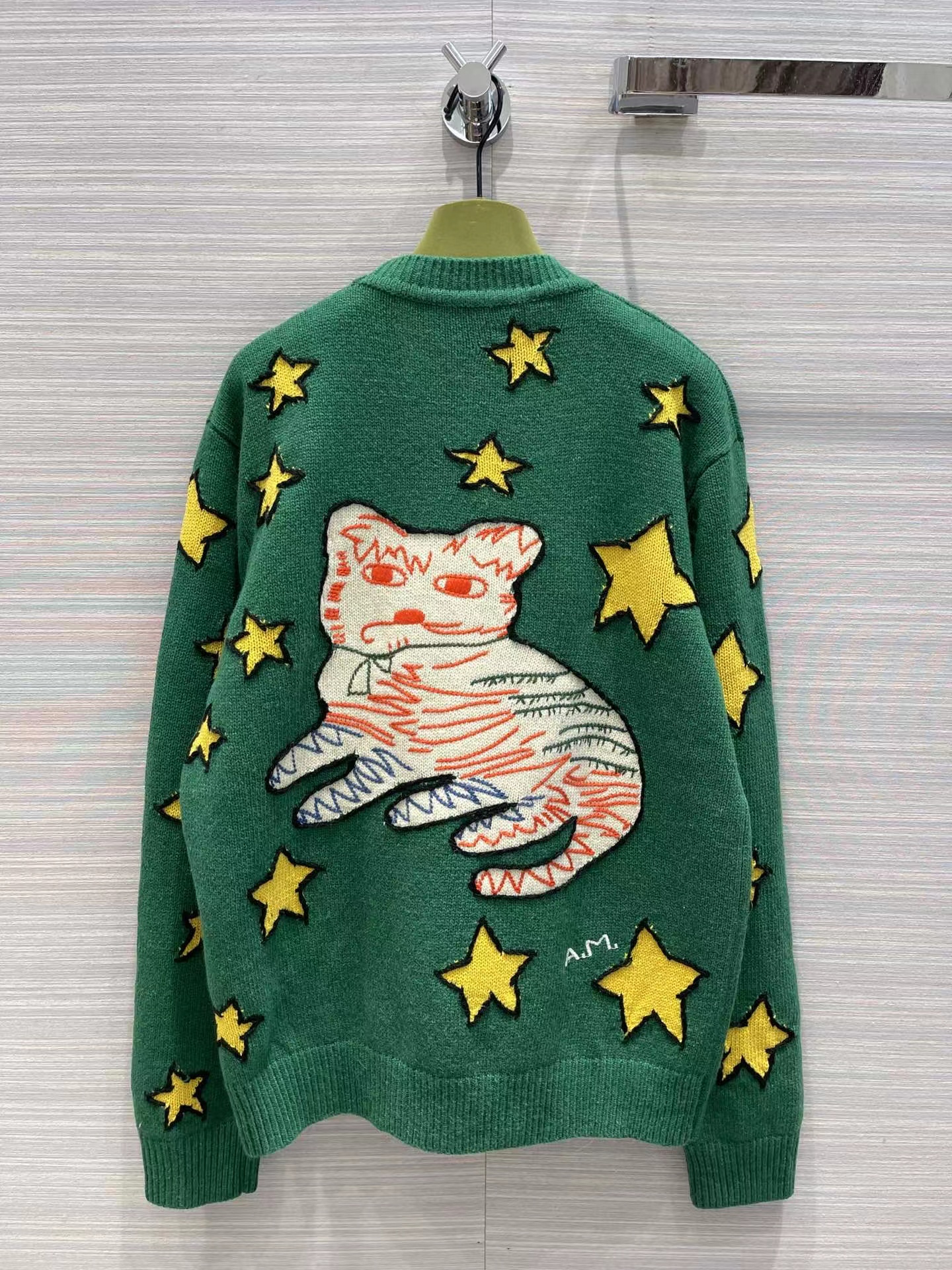 Milan Runway Sweaters 2022 New Autumn Winter Long Sleeves V Neck Print Women' Sweater High End Jacquard Cardigan Designer, Green
Milan Runway Sweaters 2022 New Autumn Winter Long Sleeves V Neck Print Women' Sweater High End Jacquard Cardigan Designer, Green