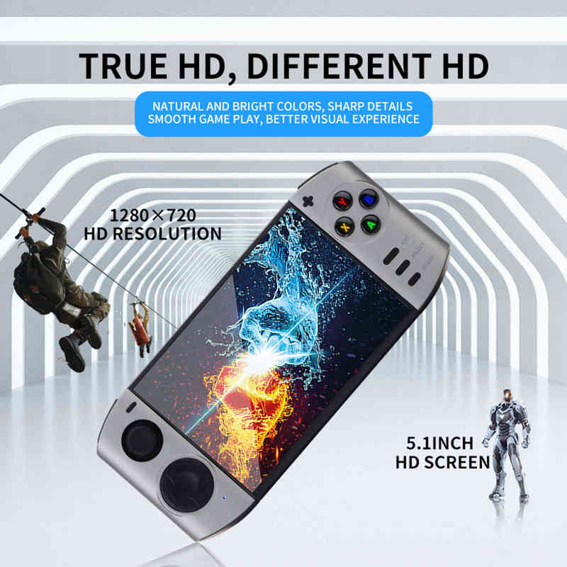 Portable Game Players NEW 5.1 inch 16 Million Colors 16/9 HD Screen Handheld Game Console Portable Video Gaming Player Toys Built-in 8G Memory XY-09 T220916
Portable Game Players NEW 5.1 inch 16 Million Colors 16/9 HD Screen Handheld Game Console Portable Video Gaming Player Toys Built-in 8G Memory XY-09 T220916