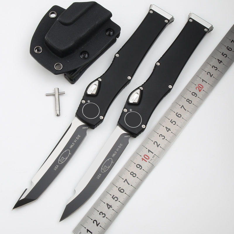 HALO-6 Automatic knife D2 Blade 6061-T6Aviation aluminum alloy Camping survival Tactical knives Outdoor 3400 EDC Tool
HALO-6 Automatic knife D2 Blade 6061-T6Aviation aluminum alloy Camping survival Tactical knives Outdoor 3400 EDC Tool