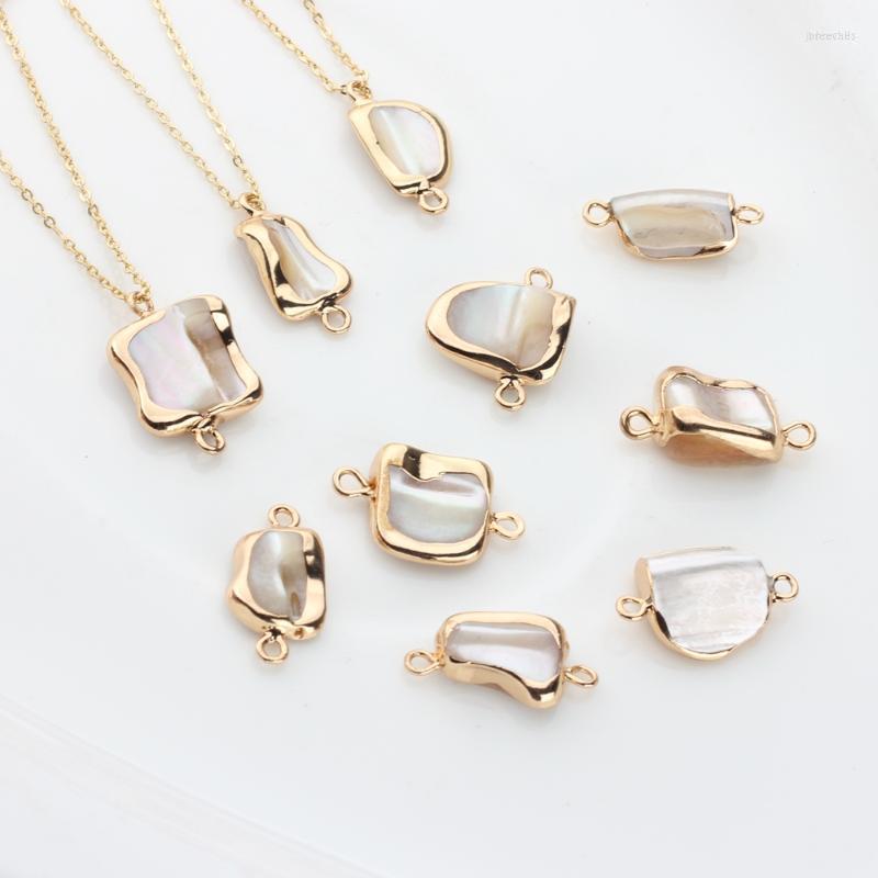 Charms Natural White Shell Irregular Geometry Double Hole Connectors 1pcs For DIY Earrings Jewelry Making Accessories
Charms Natural White Shell Irregular Geometry Double Hole Connectors 1pcs For DIY Earrings Jewelry Making Accessories