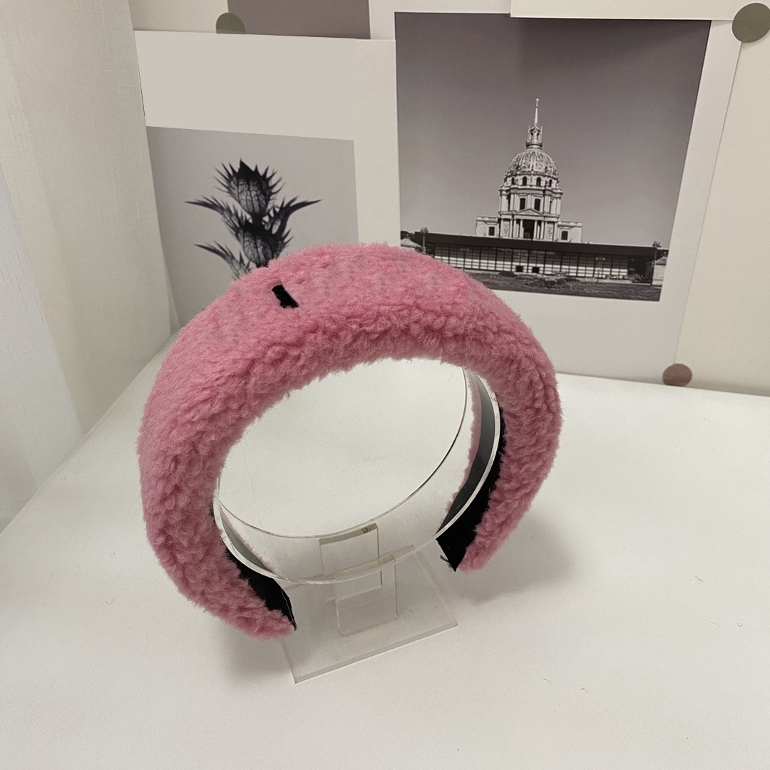 Autumn Winter Plush Headbands Wide brim Hair Bands Women Fluffy Hair Hoop Headwear Jewelry Wholesale