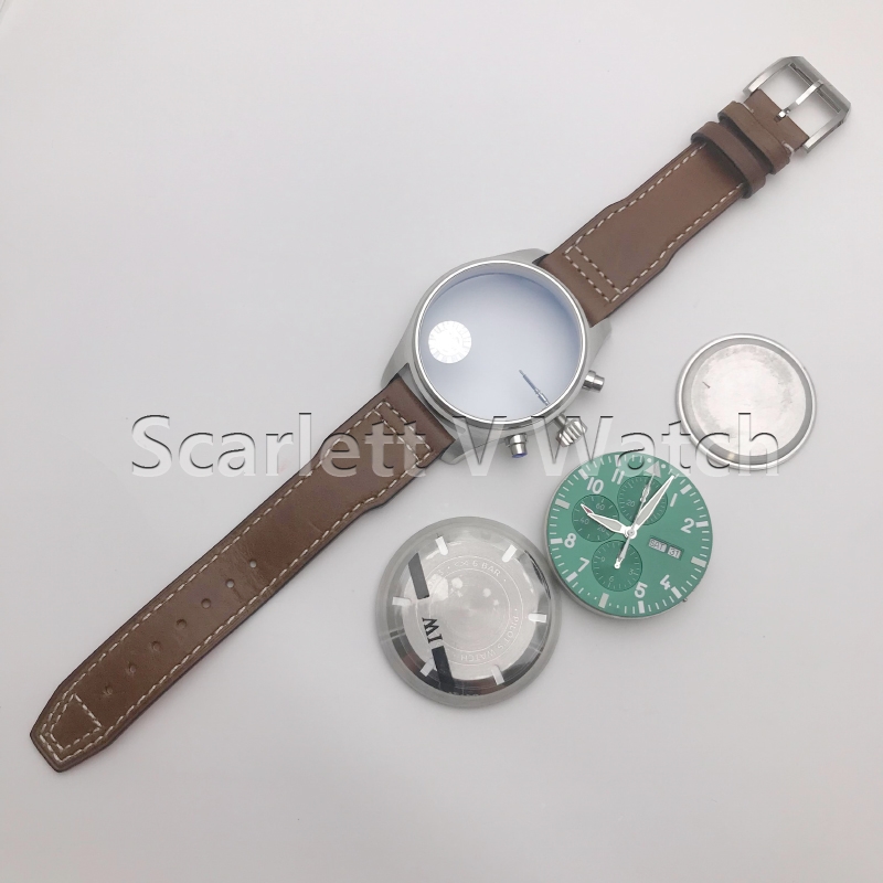 Z factory Luxury Mechanical Watch Pilot Chrono IW377726 Best Edition Green Dial on Brown Leather Strap A7750Men's Chronograph, Color 2
Z factory Luxury Mechanical Watch Pilot Chrono IW377726 Best Edition Green Dial on Brown Leather Strap A7750Men's Chronograph, Color 2