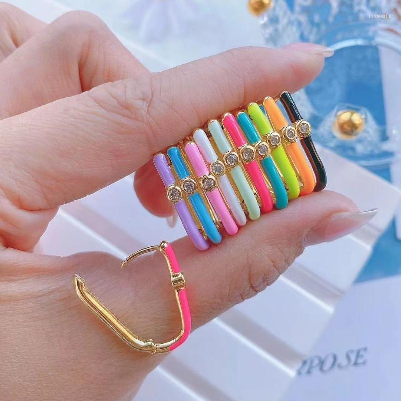 Hoop Earrings & Huggie 5Pairs Trendy Colorful Gold Plated Rainbow Enamel With Zircon Square For Women JewelryHoop
Hoop Earrings & Huggie 5Pairs Trendy Colorful Gold Plated Rainbow Enamel With Zircon Square For Women JewelryHoop