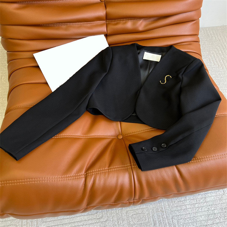 Vintage Womens Short Blazer Coat Black Long Sleeve Slim Blazers with Pin Fashion Street Style Women Suit, Black with label#
Vintage Womens Short Blazer Coat Black Long Sleeve Slim Blazers with Pin Fashion Street Style Women Suit, Black with label#