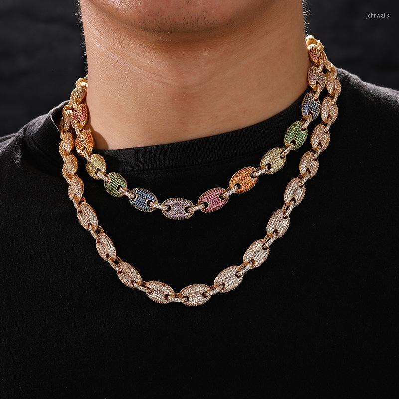 Chains Hip Hop Claw Set 5A CZ Stone Bling Iced Out Solid Coffee Beans Pig Nose Link Chain Necklace For Men Rapper JewelryChains
Chains Hip Hop Claw Set 5A CZ Stone Bling Iced Out Solid Coffee Beans Pig Nose Link Chain Necklace For Men Rapper JewelryChains