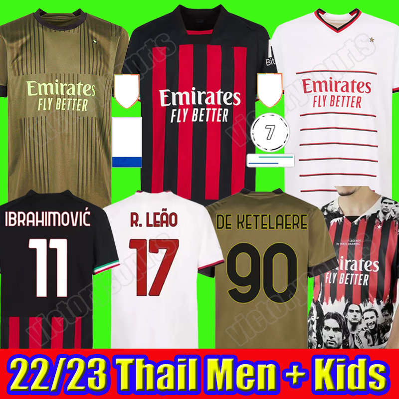 21 22 23 Milan soccer jerseys IBRAHIMOVIC Milan football shirts 2022 2023 TONALI REBIC Camiseta de futbol Italia THEO BRAHIM R.LEAO LAZETIC Fourth 4th, 2223 home
21 22 23 Milan soccer jerseys IBRAHIMOVIC Milan football shirts 2022 2023 TONALI REBIC Camiseta de futbol Italia THEO BRAHIM R.LEAO LAZETIC Fourth 4th, 2223 home