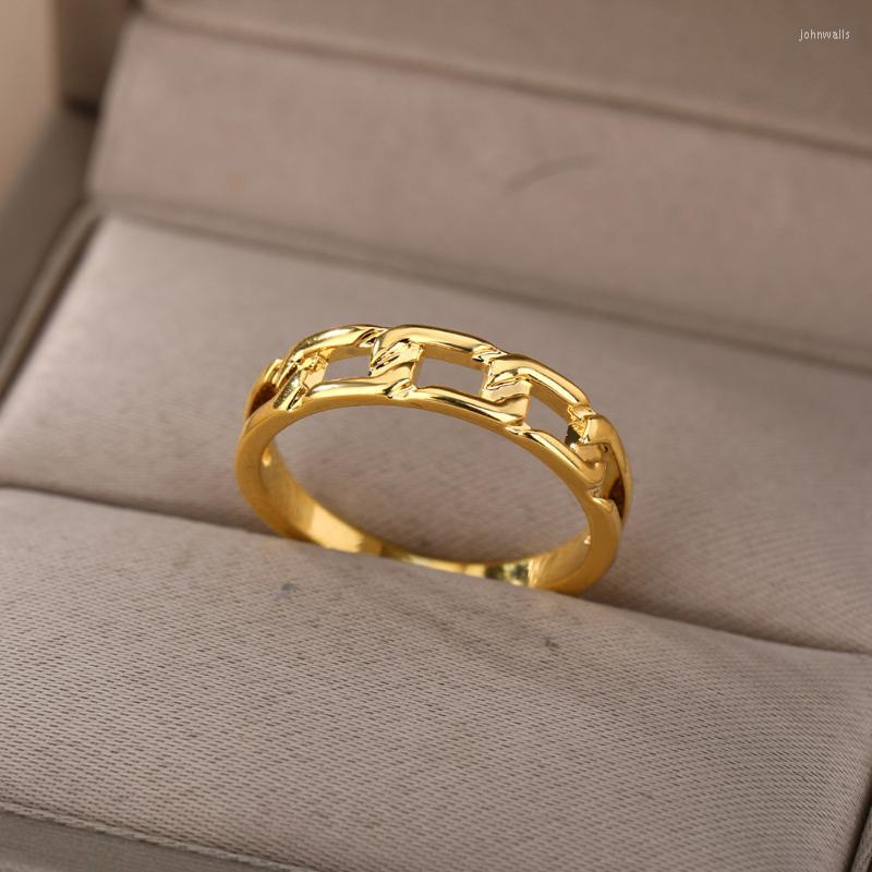 Cluster Rings Vintage Cuban Link For Women Stainless Steel Punk Twist Geometric Finger Ring 2022 Bohemian Jewelry Accessories GiftCluster
Cluster Rings Vintage Cuban Link For Women Stainless Steel Punk Twist Geometric Finger Ring 2022 Bohemian Jewelry Accessories GiftCluster