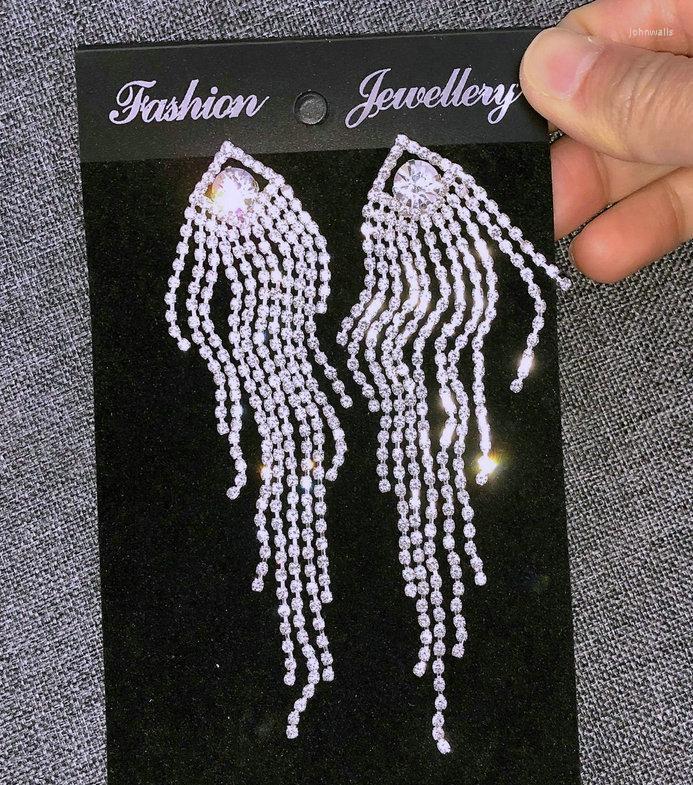 Backs Earrings Clip-on & Screw Back Clear Crystal Chandelier Tassel Long Big Statement Chain Dangle Drop Silver Tone Wedding Party Bride
Backs Earrings Clip-on & Screw Back Clear Crystal Chandelier Tassel Long Big Statement Chain Dangle Drop Silver Tone Wedding Party Bride
