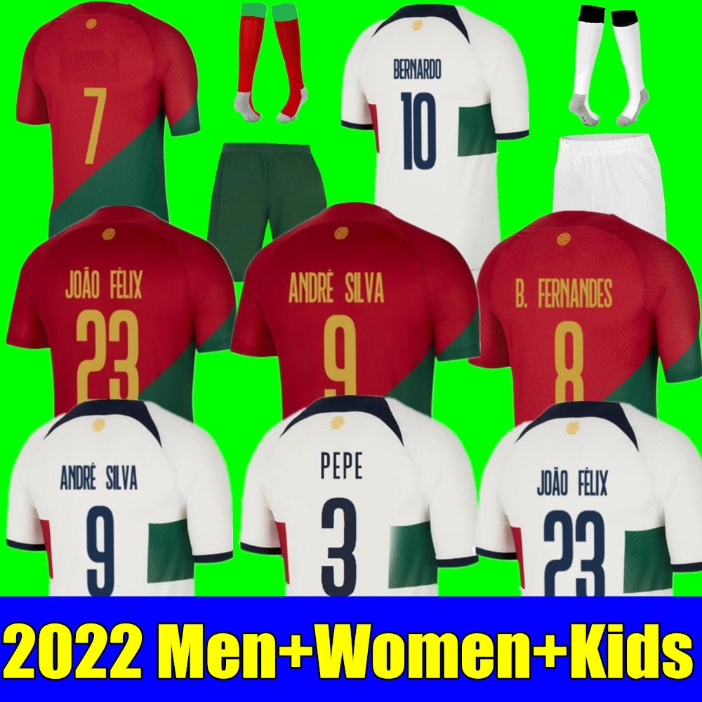 2022 Portugal soccer jersey Bruno FERNANDES DIOGO J. DANILO Joao Felix 22 23 Football shirt BERNARDO RONALDOS adult Men Women Kids Kit uniforms, Kids away+world cup patch
2022 Portugal soccer jersey Bruno FERNANDES DIOGO J. DANILO Joao Felix 22 23 Football shirt BERNARDO RONALDOS adult Men Women Kids Kit uniforms, Kids away+world cup patch