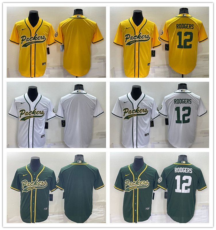 Jersey Baseball Green Bay''Packers''MEN Aaron Rodgers Green Cool Base Football Stitched
Jersey Baseball Green Bay''Packers''MEN Aaron Rodgers Green Cool Base Football Stitched