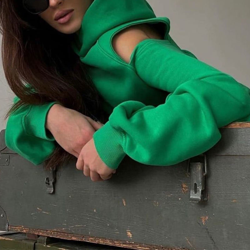 Women's Two Piece Pants Women 2 Piece Sportswear Sets Female Casual Hollow Hoodies Outfits Women's Trouser Suit Waist Elastic Sweatpants Sui