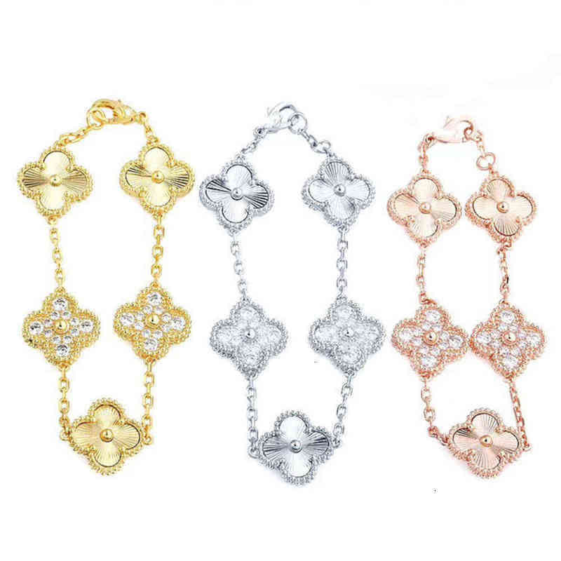 Charm Bracelets Classic Fashion 4 Leaf Clover Bangle Chain 18K Gold Agate Shell Mother-of-Pearl for Women&Girls linkAB033
Charm Bracelets Classic Fashion 4 Leaf Clover Bangle Chain 18K Gold Agate Shell Mother-of-Pearl for Women&Girls linkAB033