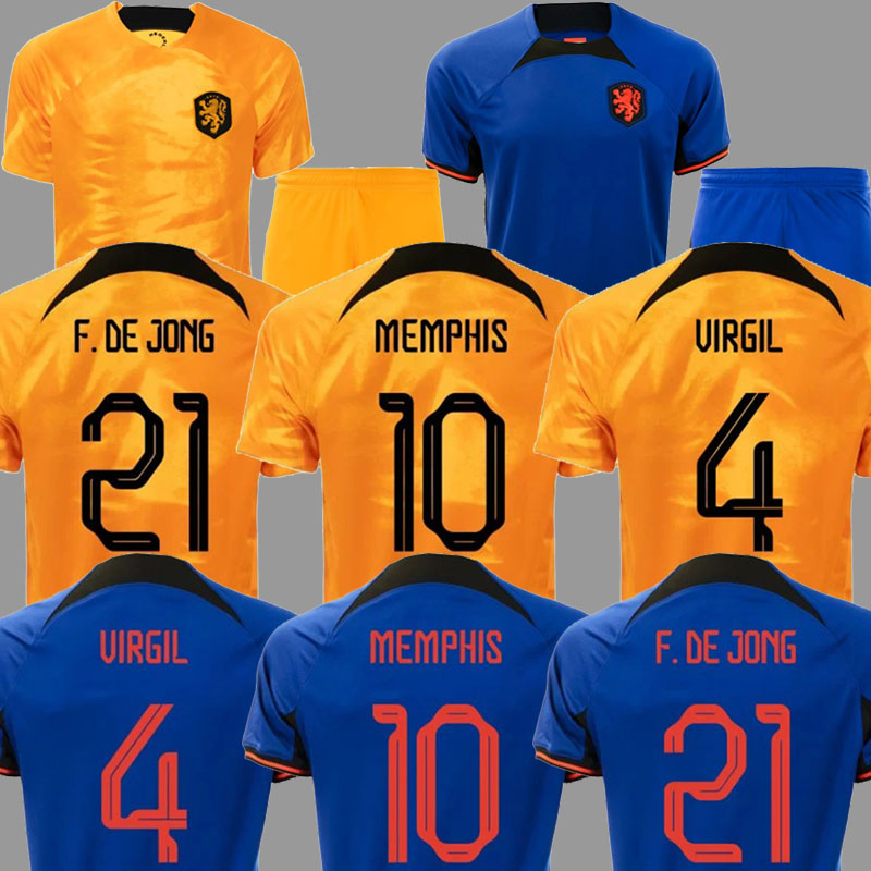 Netherlands MEMPHIS soccer jersey 2022 DE JONG Holland DE LIGT WIJNALDUM VAN DIJK 222 23 football shirt Adult men kit DUMFRIES kids equipment 9991234, Player version away patches
Netherlands MEMPHIS soccer jersey 2022 DE JONG Holland DE LIGT WIJNALDUM VAN DIJK 222 23 football shirt Adult men kit DUMFRIES kids equipment 9991234, Player version away patches