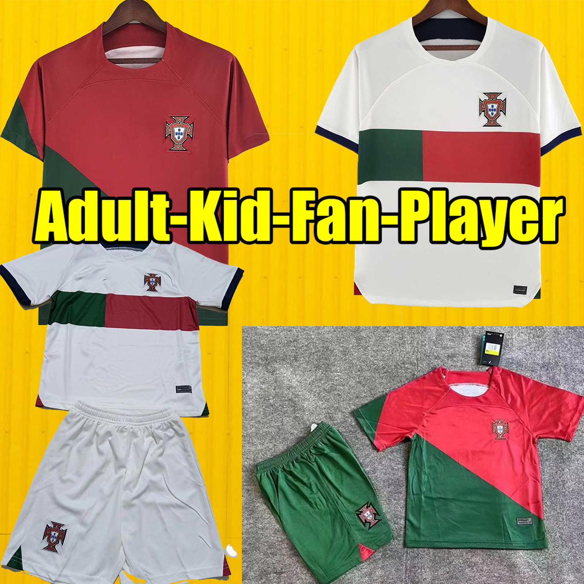 23 Portuguesa Player soccer jerseys Maillot Foot Portugals FERNANDES 2022 2023 Portuguese football shirt Men Kids kit sets Uniform 479620 jersey, Away patch
23 Portuguesa Player soccer jerseys Maillot Foot Portugals FERNANDES 2022 2023 Portuguese football shirt Men Kids kit sets Uniform 479620 jersey, Away patch