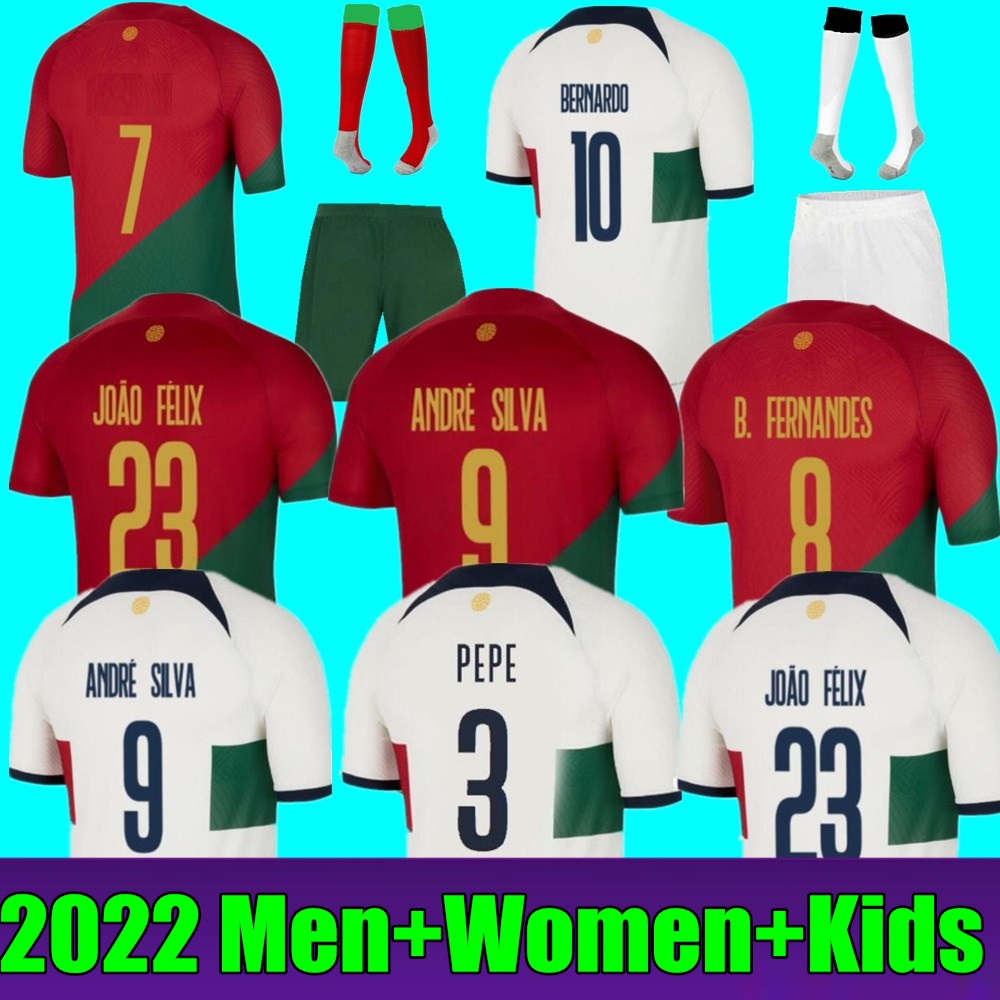 2022 Portugal Soccer Jerseys 23 JOAO FELIX RUBEN DIAS football shirt BERNARDO B. FERNANDES RONALDOS ANDRE SILVA camisa de futebol JOAO CANCELO men kids kits, Kids away+socks
2022 Portugal Soccer Jerseys 23 JOAO FELIX RUBEN DIAS football shirt BERNARDO B. FERNANDES RONALDOS ANDRE SILVA camisa de futebol JOAO CANCELO men kids kits, Kids away+socks
