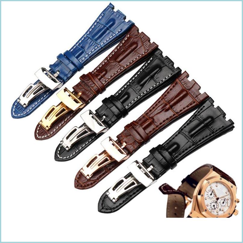 Watch Bands Genuine Leather Bracelet Mens Sports Watch Strap Black Blue Brown Watchband White Stitched 28Mm High Quality Ac Watches2022 Dher
Watch Bands Genuine Leather Bracelet Mens Sports Watch Strap Black Blue Brown Watchband White Stitched 28Mm High Quality Ac Watches2022 Dher