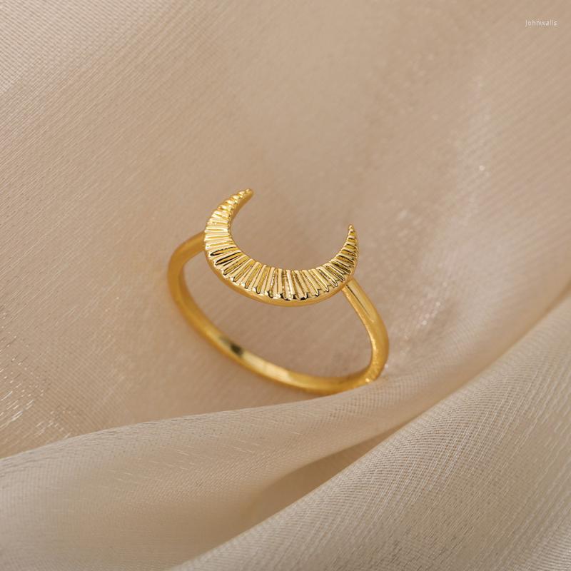 Cluster Rings Thread Moon For Women Stainless Steel Vintage Geometric Animal Finger Ring Wedding Engagement Aesthetic JewelryCluster
Cluster Rings Thread Moon For Women Stainless Steel Vintage Geometric Animal Finger Ring Wedding Engagement Aesthetic JewelryCluster