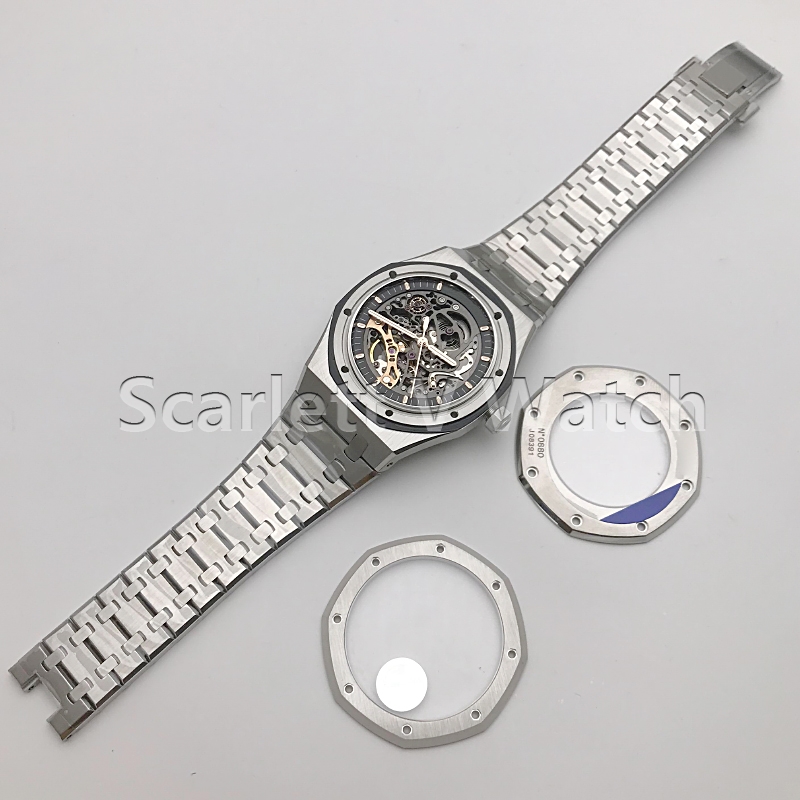 Aps factory Luxury Mechanical Watch Openworked 15407 Best Edition New SS Bracelet A3132 Manual Winding Men's watch, Color 2
Aps factory Luxury Mechanical Watch Openworked 15407 Best Edition New SS Bracelet A3132 Manual Winding Men's watch, Color 2