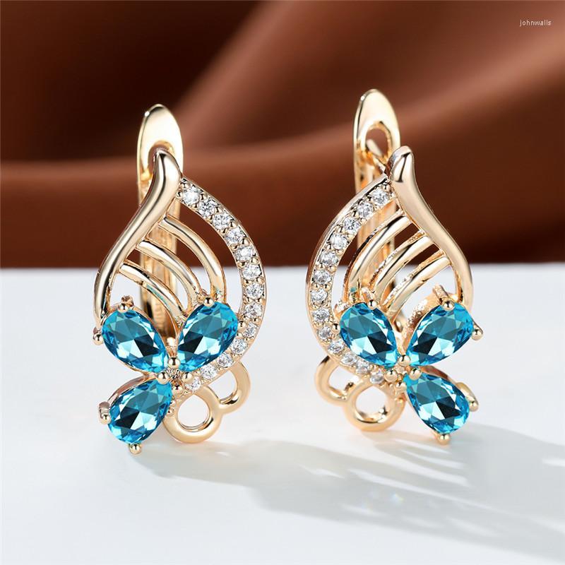 Hoop Earrings & Huggie Aqua Blue Zircon Flower Green Crystal Red Stone Rose Gold Color Wedding For Women Bridal JewelryHoop
Hoop Earrings & Huggie Aqua Blue Zircon Flower Green Crystal Red Stone Rose Gold Color Wedding For Women Bridal JewelryHoop