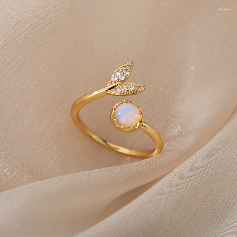 Cluster Rings Vintage Fishtail Opal For Women Stainless Steel Colorful Crystal Stone Flower Adjustable Ring Engagement JewelryCluster
Cluster Rings Vintage Fishtail Opal For Women Stainless Steel Colorful Crystal Stone Flower Adjustable Ring Engagement JewelryCluster