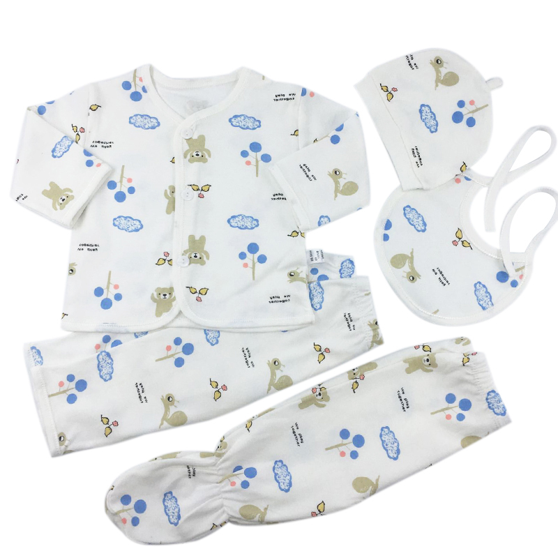 Clothing Sets born Baby Clothing Suits 0-3 Months Cartoon Cotton 5pcs/set Baby Girl Outfits 220916