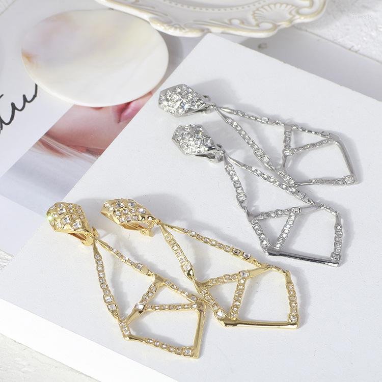 Backs Earrings Clip-on & Screw Back European And American Trend Jewelry Exaggerated Geometric Diamond Irregular Ear Clip For Woman 2022
Backs Earrings Clip-on & Screw Back European And American Trend Jewelry Exaggerated Geometric Diamond Irregular Ear Clip For Woman 2022