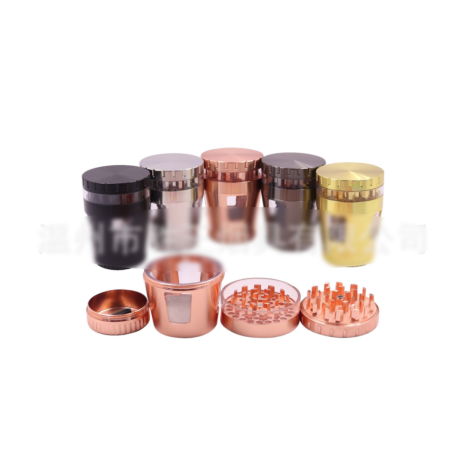 Herb Tobacco Grinder Smoke Grinders 50mm four parts Transparent open window under zinc alloy straight cover Accessories
Herb Tobacco Grinder Smoke Grinders 50mm four parts Transparent open window under zinc alloy straight cover Accessories