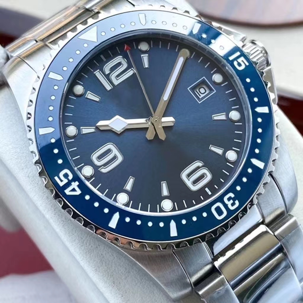 Men's Mechanical Watch 41mm Silver White Case Japanese Prototype 8215 New Movement Self-Winding Concas Diver Watch with Super Luminous Sapphire Mirror
Men's Mechanical Watch 41mm Silver White Case Japanese Prototype 8215 New Movement Self-Winding Concas Diver Watch with Super Luminous Sapphire Mirror