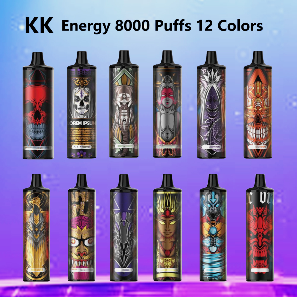 new original disposable e cigarette KK energy 8000 puffs kit mesh coil rechargeable disposable vape puff prefilled 16ml pod Air Adjustment 12 colors vapor pen 2022
new original disposable e cigarette KK energy 8000 puffs kit mesh coil rechargeable disposable vape puff prefilled 16ml pod Air Adjustment 12 colors vapor pen 2022